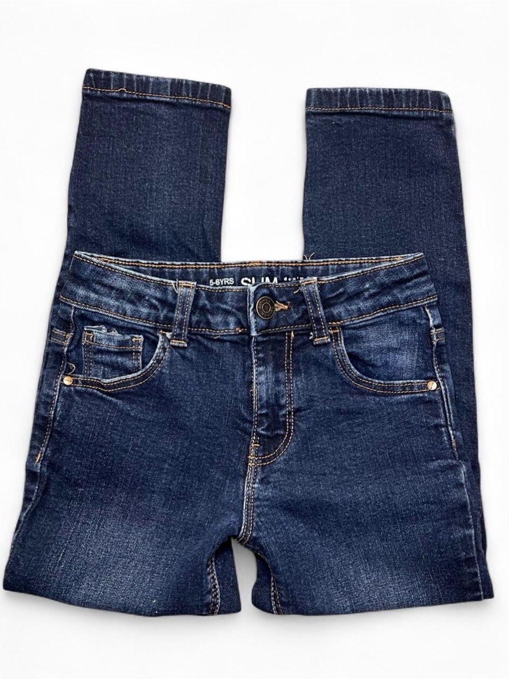 Primark Kids Dark Wash Slim Fit Jeans | Size 5-6 Years